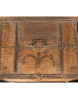Rustic Indian 19th Century Wooden Box with Iron Details and Incised Motifs-8. Asian & Chinese Furniture, Art, Antiques, Vintage Home Décor for sale at FEA Home