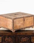 Rustic Indian 19th Century Wooden Box with Iron Details and Incised Motifs-2. Asian & Chinese Furniture, Art, Antiques, Vintage Home Décor for sale at FEA Home