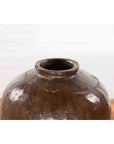 Antique Japanese 19th Century Brown Glazed Water Jar-5. Asian & Chinese Furniture, Art, Antiques, Vintage Home Décor for sale at FEA Home