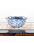 Contemporary Thai Hand-Painted Blue and White Porcelain Bowl with Floral Motifs-5. Asian & Chinese Furniture, Art, Antiques, Vintage Home Décor for sale at FEA Home