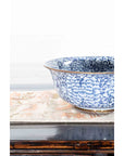 Contemporary Thai Hand-Painted Blue and White Porcelain Bowl with Floral Motifs-8. Asian & Chinese Furniture, Art, Antiques, Vintage Home Décor for sale at FEA Home