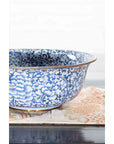Contemporary Thai Hand-Painted Blue and White Porcelain Bowl with Floral Motifs-9. Asian & Chinese Furniture, Art, Antiques, Vintage Home Décor for sale at FEA Home