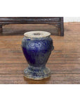 Blue Glazed Qing Dynasty Garden Seat-12. Asian & Chinese Furniture, Art, Antiques, Vintage Home Décor for sale at FEA Home