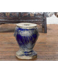 Blue Glazed Qing Dynasty Garden Seat-4. Asian & Chinese Furniture, Art, Antiques, Vintage Home Décor for sale at FEA Home