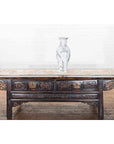 19th Century White Altar Vase with Silver Floral Design-3. Asian & Chinese Furniture, Art, Antiques, Vintage Home Décor for sale at FEA Home