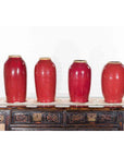 Vintage Oxblood Glazed Chinese Altar Vases with Unglazed Rims, Sold Individually-12. Asian & Chinese Furniture, Art, Antiques, Vintage Home Décor for sale at FEA Home