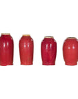 Vintage Oxblood Glazed Chinese Altar Vases with Unglazed Rims, Sold Individually-1. Asian & Chinese Furniture, Art, Antiques, Vintage Home Décor for sale at FEA Home