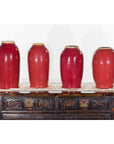 Vintage Oxblood Glazed Chinese Altar Vases with Unglazed Rims, Sold Individually-2. Asian & Chinese Furniture, Art, Antiques, Vintage Home Décor for sale at FEA Home