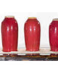Vintage Oxblood Glazed Chinese Altar Vases with Unglazed Rims, Sold Individually-4. Asian & Chinese Furniture, Art, Antiques, Vintage Home Décor for sale at FEA Home