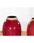 Vintage Oxblood Glazed Chinese Altar Vases with Unglazed Rims, Sold Individually-8. Asian & Chinese Furniture, Art, Antiques, Vintage Home Décor for sale at FEA Home