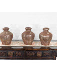 Set of Three 19th Century Antique Indian Metal Vessels-12. Asian & Chinese Furniture, Art, Antiques, Vintage Home Décor for sale at FEA Home