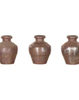 Set of Three 19th Century Antique Indian Metal Vessels-1. Asian & Chinese Furniture, Art, Antiques, Vintage Home Décor for sale at FEA Home