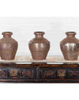 Set of Three 19th Century Antique Indian Metal Vessels-3. Asian & Chinese Furniture, Art, Antiques, Vintage Home Décor for sale at FEA Home