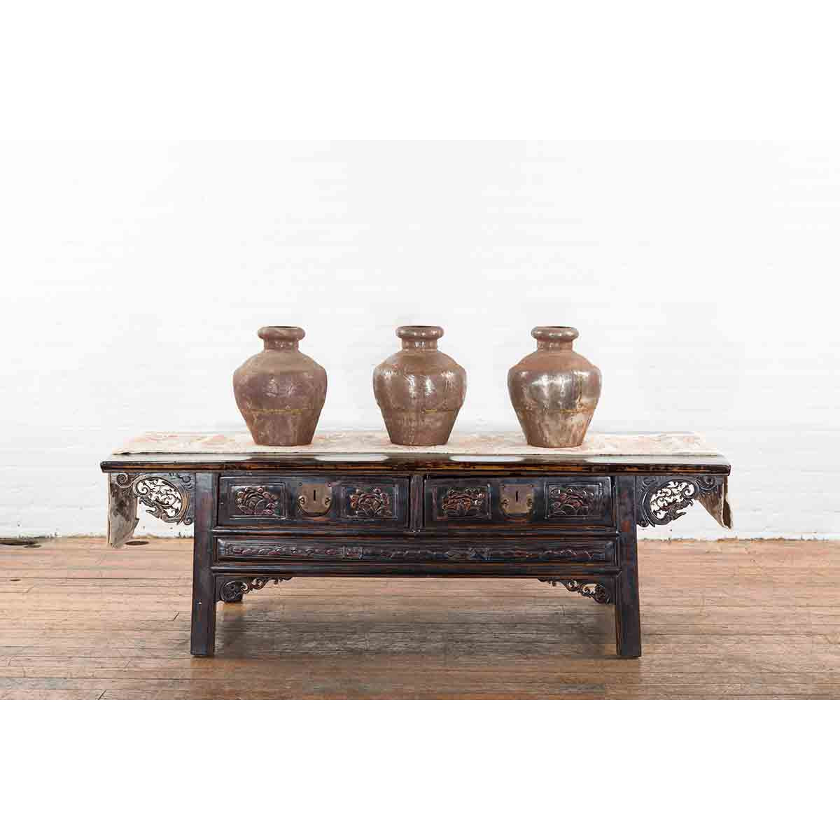 Set of Three 19th Century Antique Indian Metal Vessels-4. Asian & Chinese Furniture, Art, Antiques, Vintage Home Décor for sale at FEA Home