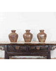 Set of Three 19th Century Antique Indian Metal Vessels-5. Asian & Chinese Furniture, Art, Antiques, Vintage Home Décor for sale at FEA Home