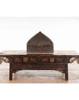 Chinese Early 20th Century Brown Rattan Pillow Basket with Pyramidal Topq-3. Asian & Chinese Furniture, Art, Antiques, Vintage Home Décor for sale at FEA Home