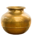 Indian 19th Century Brass Water Jug with Incised Calligraphy-1. Asian & Chinese Furniture, Art, Antiques, Vintage Home Décor for sale at FEA Home