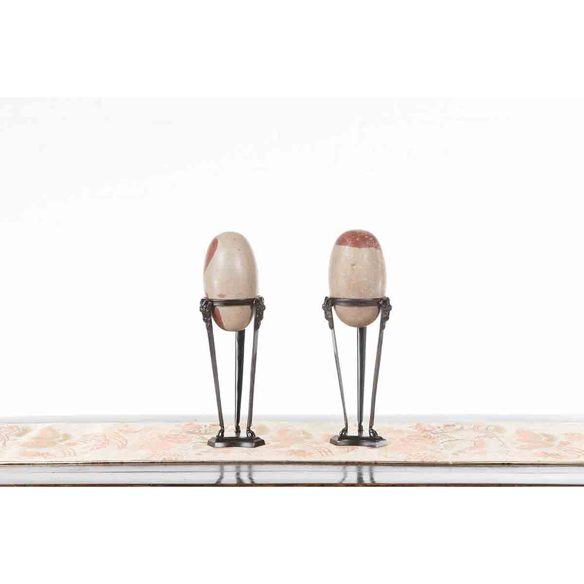 Pair of Two-Toned Shiva Lingam Stones from the Narmada River-13. Asian & Chinese Furniture, Art, Antiques, Vintage Home Décor for sale at FEA Home