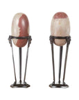 Pair of Two-Toned Shiva Lingam Stones from the Narmada River-1. Asian & Chinese Furniture, Art, Antiques, Vintage Home Décor for sale at FEA Home