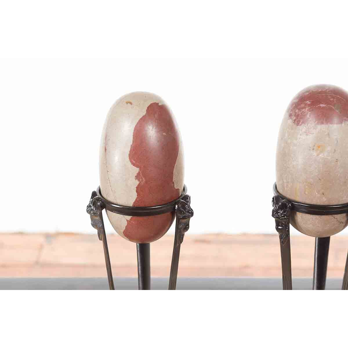 Pair of Two-Toned Shiva Lingam Stones from the Narmada River-7. Asian & Chinese Furniture, Art, Antiques, Vintage Home Décor for sale at FEA Home