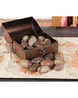 Assorted Shiva Lingam Stones from the Narmada River in Chest-10. Asian & Chinese Furniture, Art, Antiques, Vintage Home Décor for sale at FEA Home
