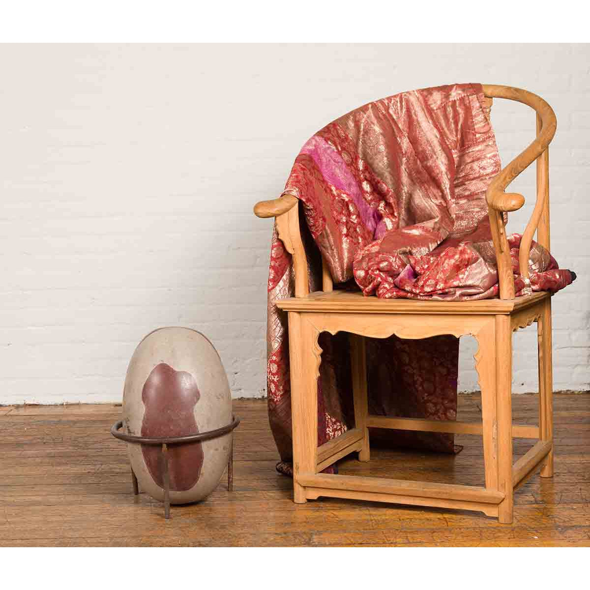 Large Hindu Two-Toned Stone Shiva Lingam from the Narmada River-3. Asian & Chinese Furniture, Art, Antiques, Vintage Home Décor for sale at FEA Home