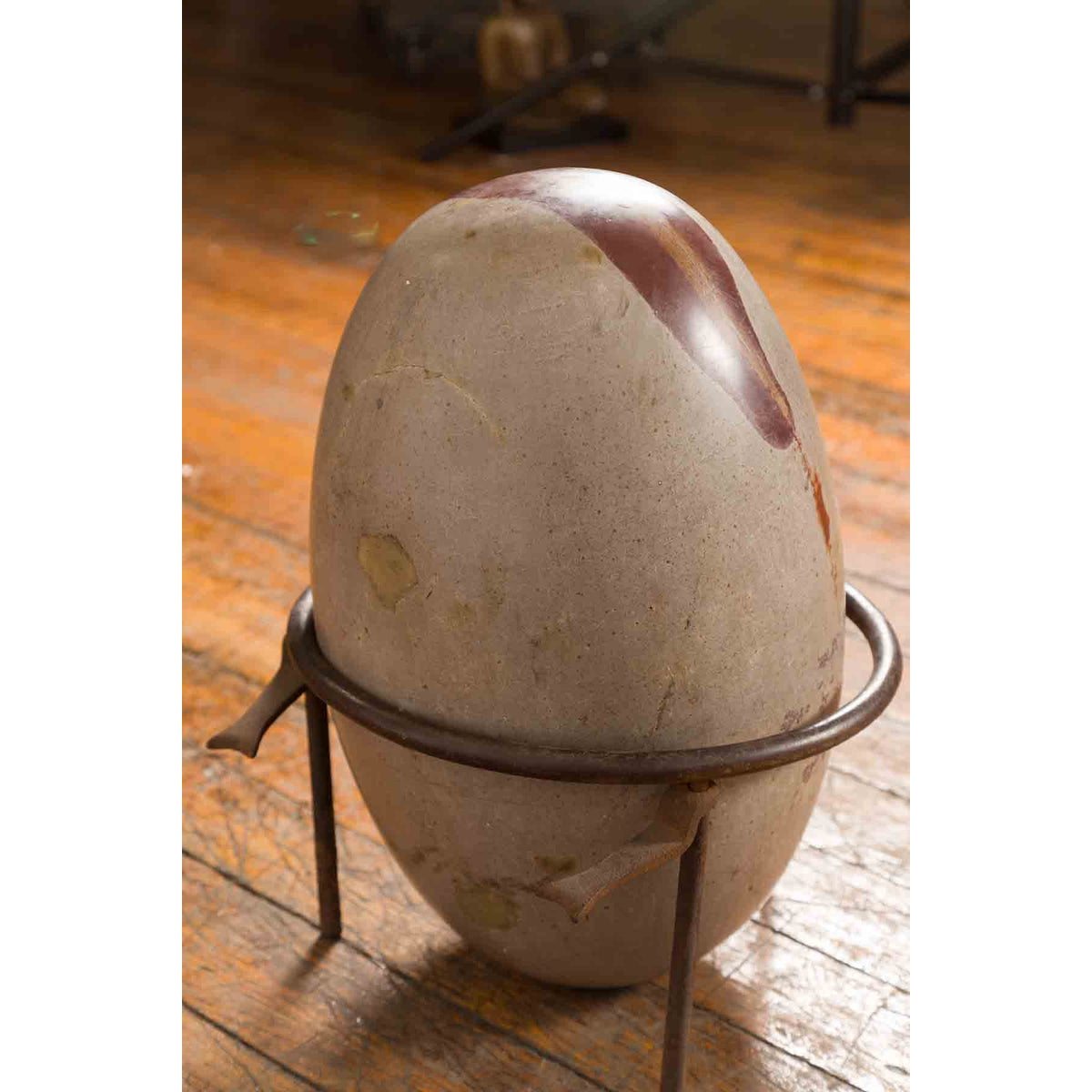 Large Hindu Two-Toned Stone Shiva Lingam from the Narmada River-8. Asian & Chinese Furniture, Art, Antiques, Vintage Home Décor for sale at FEA Home