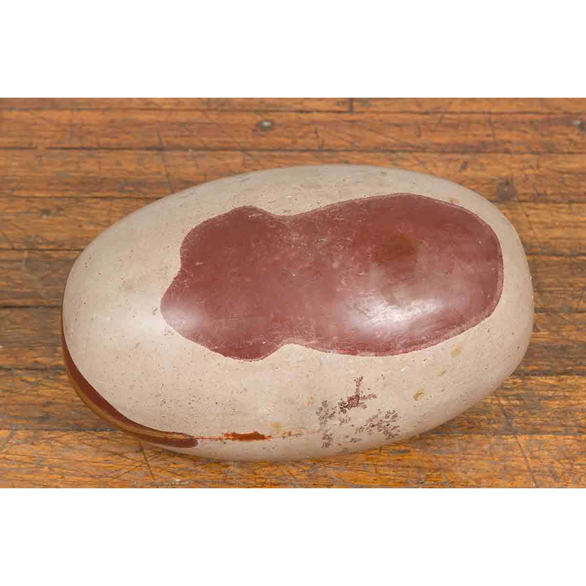Large Hindu Two-Toned Stone Shiva Lingam from the Narmada River-10. Asian & Chinese Furniture, Art, Antiques, Vintage Home Décor for sale at FEA Home