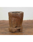 Antique Indonesian Rustic Tree Stump Planter with Weathered Appearance-4. Asian & Chinese Furniture, Art, Antiques, Vintage Home Décor for sale at FEA Home