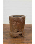 Antique Indonesian Rustic Tree Stump Planter with Weathered Appearance-6. Asian & Chinese Furniture, Art, Antiques, Vintage Home Décor for sale at FEA Home