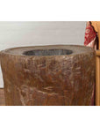 Antique Indonesian Rustic Tree Stump Planter with Weathered Appearance-7. Asian & Chinese Furniture, Art, Antiques, Vintage Home Décor for sale at FEA Home