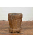 Antique Indonesian Rustic Tree Stump Planter with Weathered Appearance-5. Asian & Chinese Furniture, Art, Antiques, Vintage Home Décor for sale at FEA Home