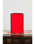 Japanese Taishō Period Red Lacquered Tiered Food Box with Black Calligraphy-8. Asian & Chinese Furniture, Art, Antiques, Vintage Home Décor for sale at FEA Home