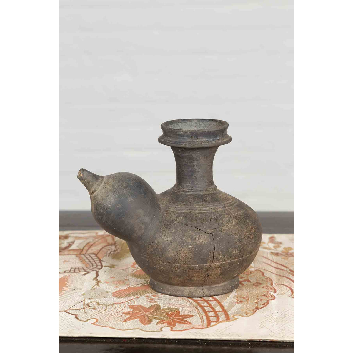 Thai Earthenware Ewer Kendi Ritual Water Vessel-10. Asian & Chinese Furniture, Art, Antiques, Vintage Home Décor for sale at FEA Home