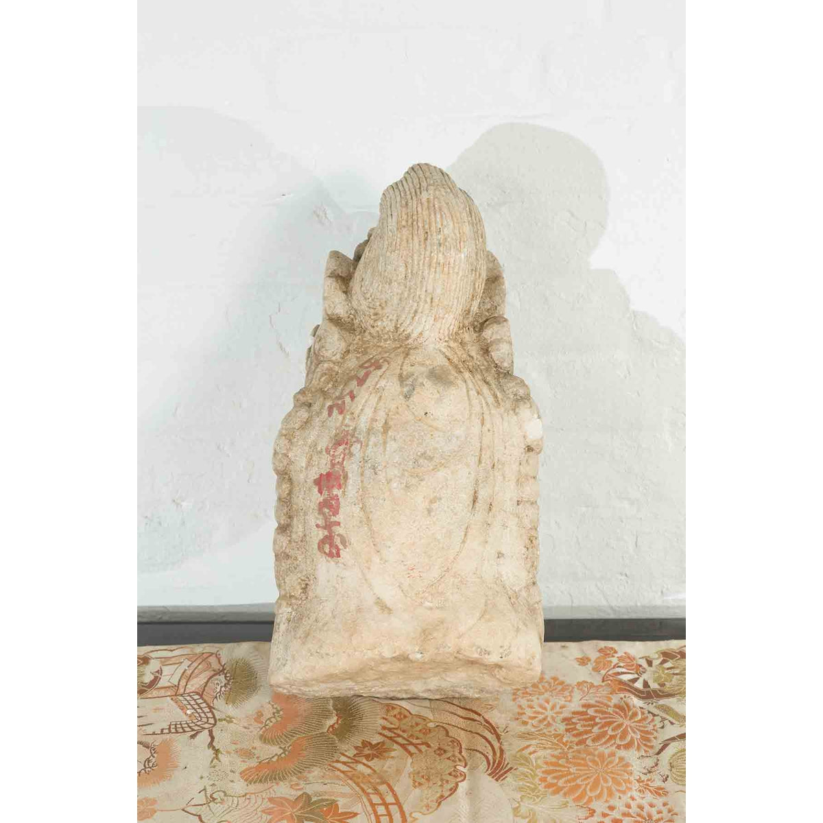 Vintage Chinese Carved Stone Bust of Guanyin the Bodhisattva of Compassion-10. Asian & Chinese Furniture, Art, Antiques, Vintage Home Décor for sale at FEA Home