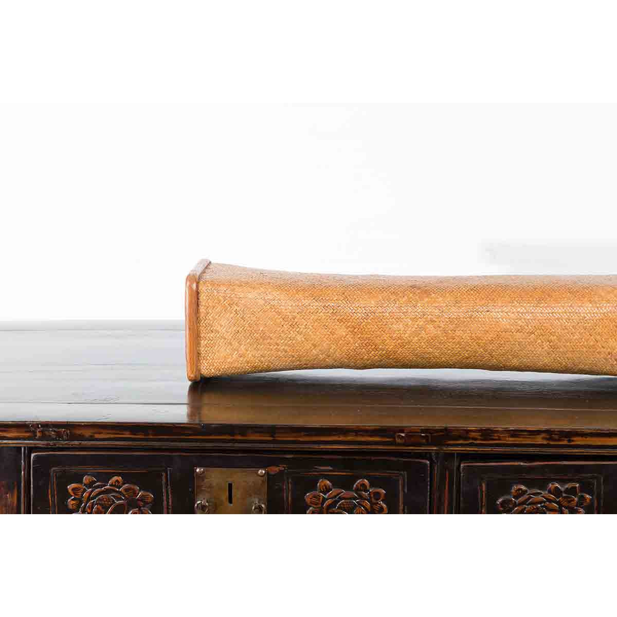 Antique Rattan Woven Qing Dynasty Pillow-6. Asian & Chinese Furniture, Art, Antiques, Vintage Home Décor for sale at FEA Home