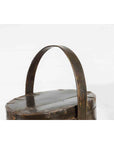 Chinese Early 20th Century Oval Carrying Basket with Large Bamboo Handle-5. Asian & Chinese Furniture, Art, Antiques, Vintage Home Décor for sale at FEA Home
