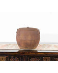 Japanese Meiji Period 1900s Distressed Iron Cooking Pot with Foliage Motifs-9. Asian & Chinese Furniture, Art, Antiques, Vintage Home Décor for sale at FEA Home