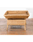 Vintage Burmese Rattan and Bamboo Coffee Table with Tray Top-13. Asian & Chinese Furniture, Art, Antiques, Vintage Home Décor for sale at FEA Home
