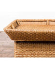 Vintage Burmese Rattan and Bamboo Coffee Table with Tray Top-6. Asian & Chinese Furniture, Art, Antiques, Vintage Home Décor for sale at FEA Home