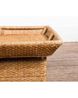 Vintage Burmese Rattan and Bamboo Coffee Table with Tray Top-8. Asian & Chinese Furniture, Art, Antiques, Vintage Home Décor for sale at FEA Home