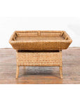 Vintage Burmese Rattan and Bamboo Coffee Table with Tray Top-11. Asian & Chinese Furniture, Art, Antiques, Vintage Home Décor for sale at FEA Home