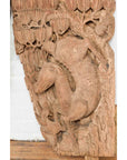 Pair of Qing Dynasty Hand-Carved Wooden Temple Corbels with Deer Motifs-9. Asian & Chinese Furniture, Art, Antiques, Vintage Home Décor for sale at FEA Home