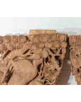 Pair of Qing Dynasty Hand-Carved Wooden Temple Corbels with Deer Motifs-11. Asian & Chinese Furniture, Art, Antiques, Vintage Home Décor for sale at FEA Home