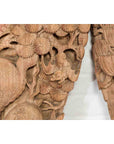 Pair of Qing Dynasty Hand-Carved Wooden Temple Corbels with Deer Motifs-12. Asian & Chinese Furniture, Art, Antiques, Vintage Home Décor for sale at FEA Home