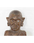 Indian 19th Century Ceremonial Wooden Mask-4. Asian & Chinese Furniture, Art, Antiques, Vintage Home Décor for sale at FEA Home