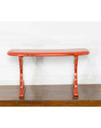 Japanese Taish0 Period Negora Lacquer Arm Stool with Cinnabar Color-11. Asian & Chinese Furniture, Art, Antiques, Vintage Home Décor for sale at FEA Home