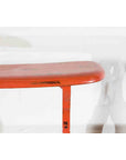 Japanese Taish0 Period Negora Lacquer Arm Stool with Cinnabar Color-4. Asian & Chinese Furniture, Art, Antiques, Vintage Home Décor for sale at FEA Home