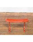 Japanese Taish0 Period Negora Lacquer Arm Stool with Cinnabar Color-6. Asian & Chinese Furniture, Art, Antiques, Vintage Home Décor for sale at FEA Home