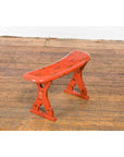 Japanese Taish0 Period Negora Lacquer Arm Stool with Cinnabar Color-7. Asian & Chinese Furniture, Art, Antiques, Vintage Home Décor for sale at FEA Home